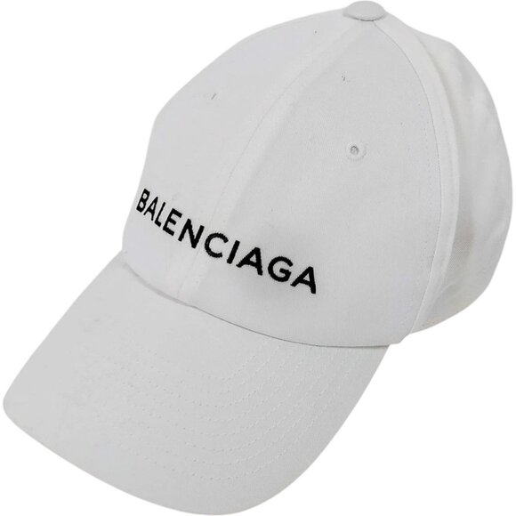 (L2) Balenciaga Cap White Canvas - Picture 1 of 10